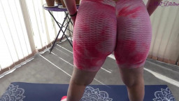 I fuck my French student's big round ass in her tight yoga pants!