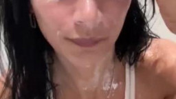 Mia Khalifa - Nude Wet Tank Top Shower