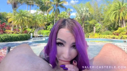 Valerica Steele - Squirting By The Pool