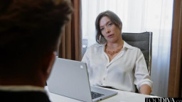 Sata Jones - Lesbian Accountant Accidently Discovers Wants To Try Straight Sex