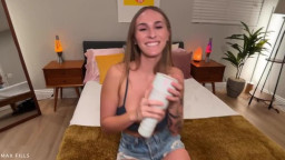 Angel Youngs - Pornstar Angel Youngs Demos Her New Fleshlight On Me