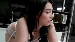 Madison Stil - cheats on her husband with some friends then gets caught so he joins the gang bang on an intense dp fuck 
