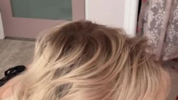 OnlyFans - Blondpeche - Sucking TheFleshMechanic Dick Until He Covers My Tongue With His Cum