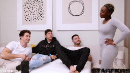 Zaawaadi - Ebony Whore Zaawaadi Gets Banged By 3 Rough Studs