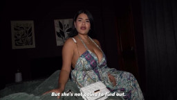 Big Tits Woman Forgets the Keys so I Shared the Bed with Her Stepbrother-in-law