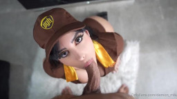 Demon Mika - Delivery Girl Gets Fucked Hard